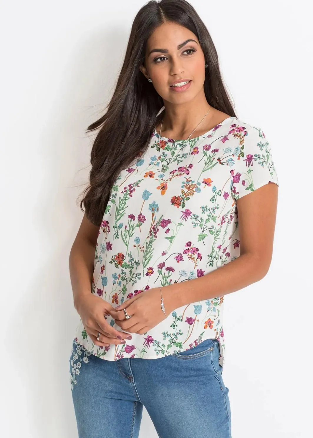 Damen bonprix Blusen & Tuniken|Bekleidung·Jacken & Mäntel|Blusenshirt