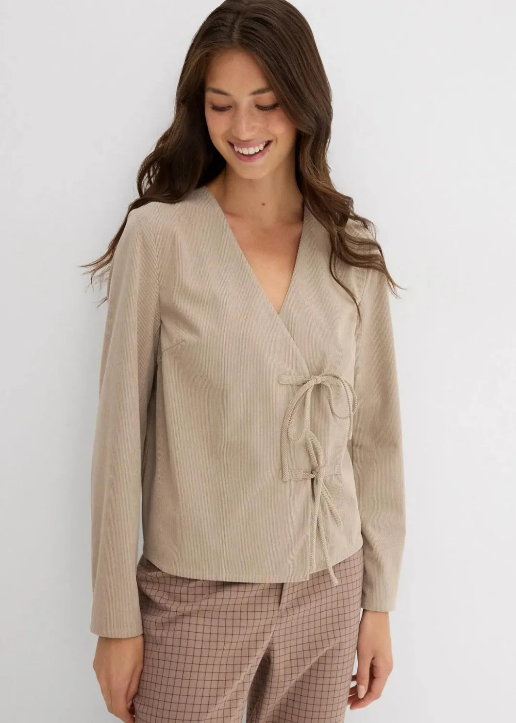 Damen bonprix Blusen & Tuniken|Blusenshirt aus feinem Cord
