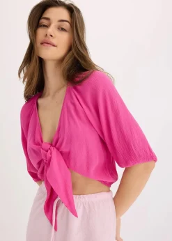 Damen bonprix Nachhaltigere Materialien|Blusen & Tuniken|Blusenshirt aus fließender Viskose