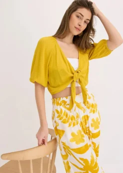 Damen bonprix Bekleidung·Jacken & Mäntel|Blusen & Tuniken|Blusenshirt aus fließender Viskose