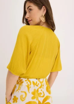 Damen bonprix Bekleidung·Jacken & Mäntel|Blusen & Tuniken|Blusenshirt aus fließender Viskose