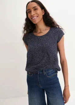 Damen bonprix Nachhaltigere Materialien|Blusen & Tuniken|Blusenshirt aus softem Viskose-Mix