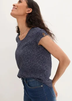 Damen bonprix Nachhaltigere Materialien|Blusen & Tuniken|Blusenshirt aus softem Viskose-Mix