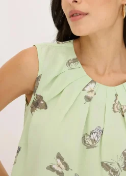 Damen bonprix Bekleidung·Jacken & Mäntel|Blusen & Tuniken|Blusentop aus fließender Viskose