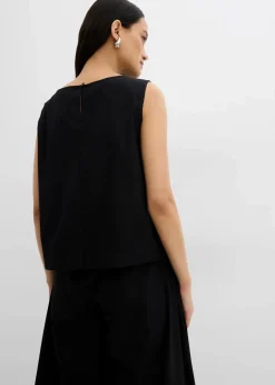 Blusentop aus reiner Baumwolle Damen Zweiteiler & Sets|Blusen & Tuniken