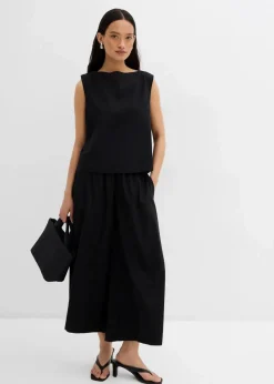 Blusentop aus reiner Baumwolle Damen Zweiteiler & Sets|Blusen & Tuniken