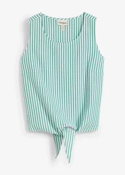 Damen bonprix Blusen & Tuniken|Bekleidung·Jacken & Mäntel|Blusentop aus reiner Baumwolle
