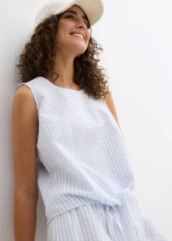Damen bonprix Bekleidung·Jacken & Mäntel|Blusen & Tuniken|Blusentop aus reiner Baumwolle