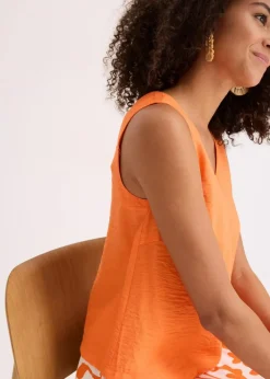 Damen bonprix Bekleidung·Jacken & Mäntel|Blusen & Tuniken|Blusentop aus softem Viskose-Mix