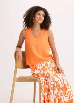 Damen bonprix Bekleidung·Jacken & Mäntel|Blusen & Tuniken|Blusentop aus softem Viskose-Mix