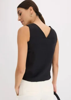 Damen bonprix Shirts & Tops|Blusen & Tuniken|Blusentop aus softem Viskose-Mix