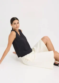 Damen bonprix Shirts & Tops|Blusen & Tuniken|Blusentop aus softem Viskose-Mix