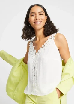 Best Blusentop aus strukturiertem Crinkle Damen Blusen & Tuniken|Shirts & Tops