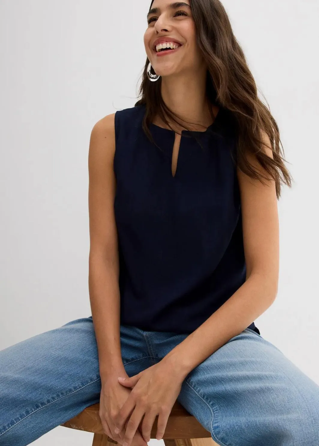 Damen bonprix Shirts & Tops|Blusen & Tuniken|Blusentop aus weicher Viskose