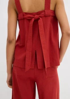 Hot Blusentop mit Bindedetail hinten aus Viskose-Mix Damen Shirts & Tops|Blusen & Tuniken