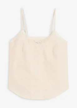 Damen bonprix Blusen & Tuniken|Shirts & Tops|Blusentop mit Lochstickerei aus reiner Baumwolle