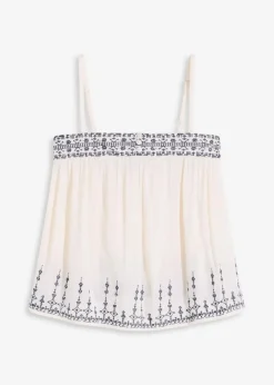 Outlet Blusentop mit Stickerei Damen Shirts & Tops