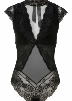 Damen bonprix Wäsche·Bodies|Wäsche·Dessous|Body aus zarter Spitze