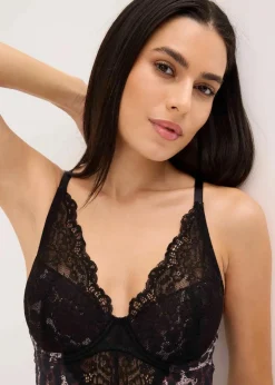 New Body mit integriertem Schalen-BH Damen Große Cups D-H|Nachhaltigere Materialien