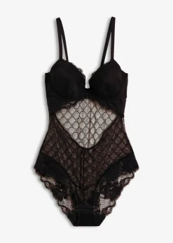 Sale Body mit zierendem Mesh Damen Bodies|Dessous