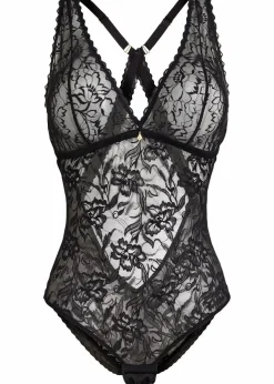 Damen bonprix Erotikwäsche|Dessous|Body ohne Bügel aus zarter Spitze