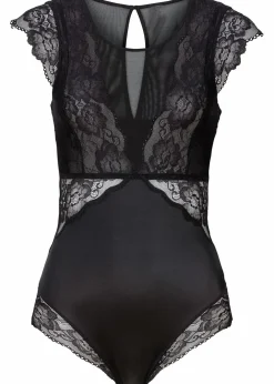 Body ohne Bügel mit zarter Spitze Damen Wäsche·Bodies|Wäsche·Dessous