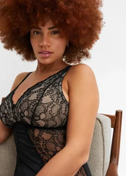 Sale Body ohne Bügel mit zarter Spitze Damen Wäsche·Bodies|Wäsche·Dessous