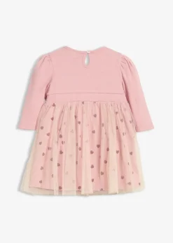Kinder bonprix Overalls & Sets|Bio Baumwolle|Bodykleid aus Bio-Baumwolle mit kleinen Herzen-Print