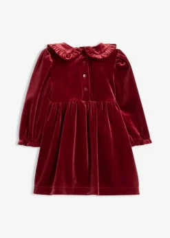 Kinder bonprix Overalls & Sets|Bio Baumwolle|Bodykleid aus Samt mit Bubikragen und Schleife