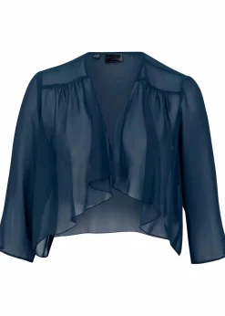 Damen bonprix Bekleidung·Hosen|Nachhaltigere Materialien|Bolero aus feinem Chiffon