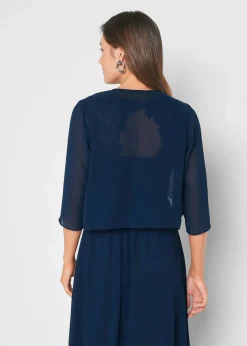 Damen bonprix Bekleidung·Hosen|Nachhaltigere Materialien|Bolero aus feinem Chiffon