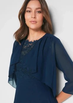 Damen bonprix Bekleidung·Hosen|Nachhaltigere Materialien|Bolero aus feinem Chiffon