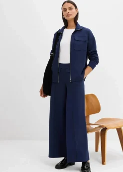 New Bootcut Hose aus leicht glänzendem Viskose-Mix Damen Bekleidung·Kleider|Hosen
