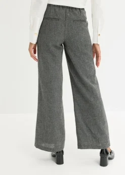Damen bonprix Bekleidung·Kleider|Hosen|Bootcut Hose in Tweedoptik