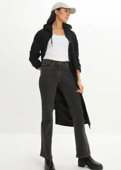 Damen bonprix Jeans|Kurzgrößen|Bootcut Jeans High Waist, Stretch