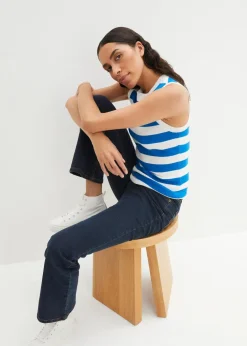 Outlet Bootcut Jeans High Waist, Stretch Damen Kurzgrößen|Bekleidung·Shirts & Tops