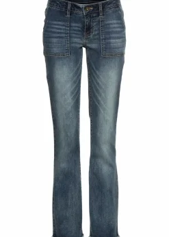 Damen bonprix Bekleidung·Shirts & Tops|Jeans|Bootcut Jeans Mid Waist