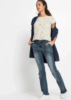 Damen bonprix Bekleidung·Shirts & Tops|Jeans|Bootcut Jeans Mid Waist