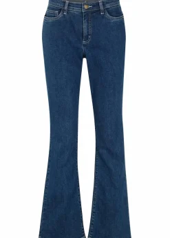 Damen bonprix Jeans|Bekleidung·Shirts & Tops|Bootcut Jeans Mid Waist, Bio-Baumwolle