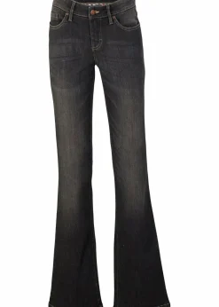 Damen bonprix Jeans|Bekleidung·Shirts & Tops|Bootcut Jeans Mid Waist, Komfort-Stretch