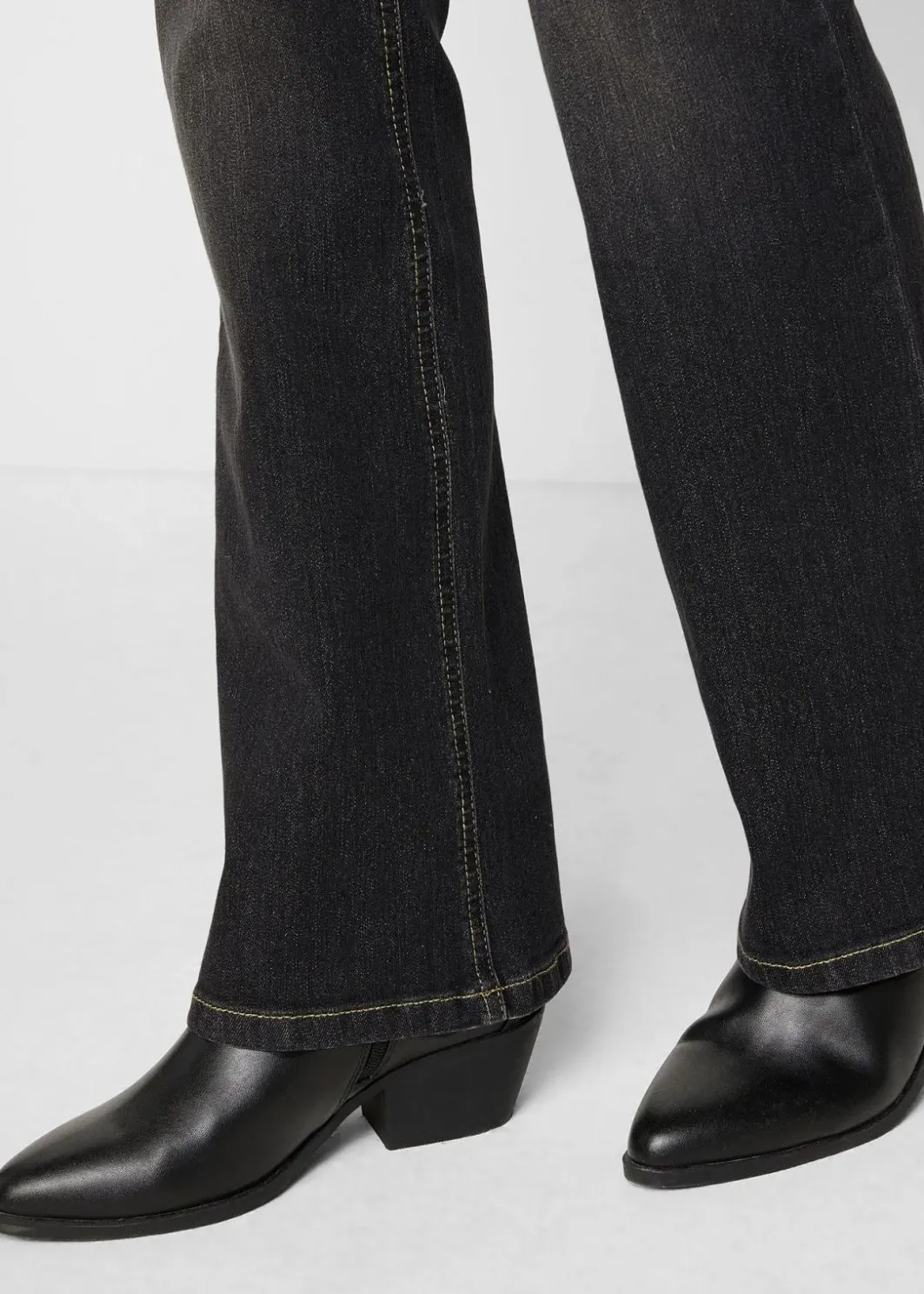 Damen bonprix Jeans|Bekleidung·Shirts & Tops|Bootcut Jeans Mid Waist, Komfort-Stretch