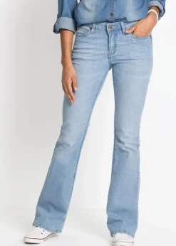 Damen bonprix Bekleidung·Shirts & Tops|Jeans|Bootcut Jeans Mid Waist, Komfort-Stretch