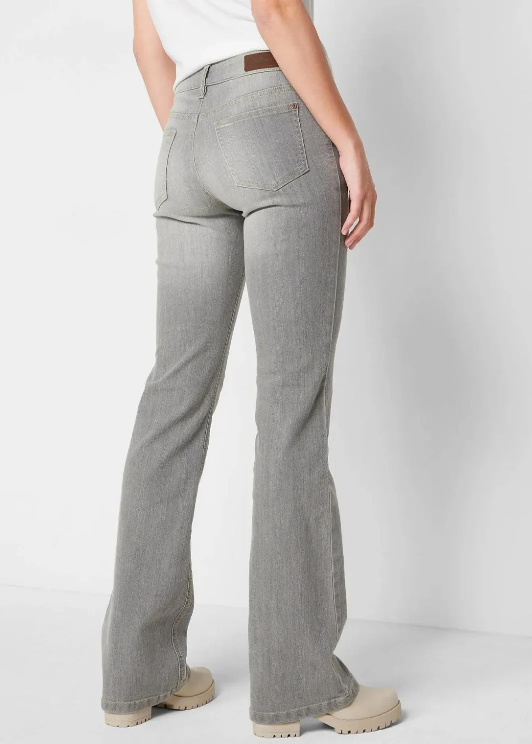 Discount Bootcut Jeans Mid Waist, Komfort-Stretch Damen Jeans|Bekleidung·Shirts & Tops