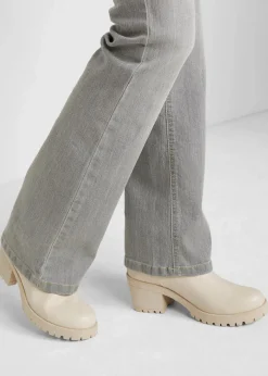 Discount Bootcut Jeans Mid Waist, Komfort-Stretch Damen Jeans|Bekleidung·Shirts & Tops