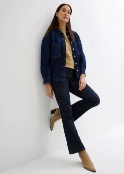 Sale Bootcut Jeans Mid Waist, Stretch Damen Jeans|Kurzgrößen