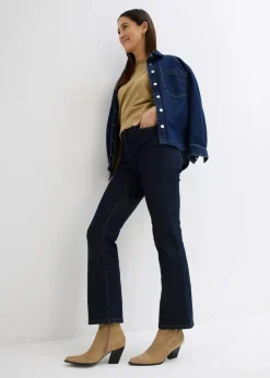 Sale Bootcut Jeans Mid Waist, Stretch Damen Jeans|Kurzgrößen