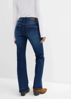Outlet Bootcut Jeans Mid Waist, Stretch Damen Kurzgrößen|Bekleidung·Shirts & Tops