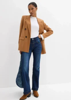 Outlet Bootcut Jeans Mid Waist, Stretch Damen Kurzgrößen|Bekleidung·Shirts & Tops