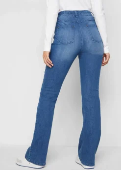Damen bonprix Bekleidung·Shirts & Tops|Jeans|Bootcut-Jeans High Waist, Bequembund