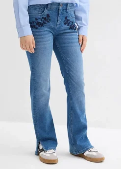 New Bootcut-Jeans Mid Waist Kinder Mädchen 9-16 Jahre·Jeans